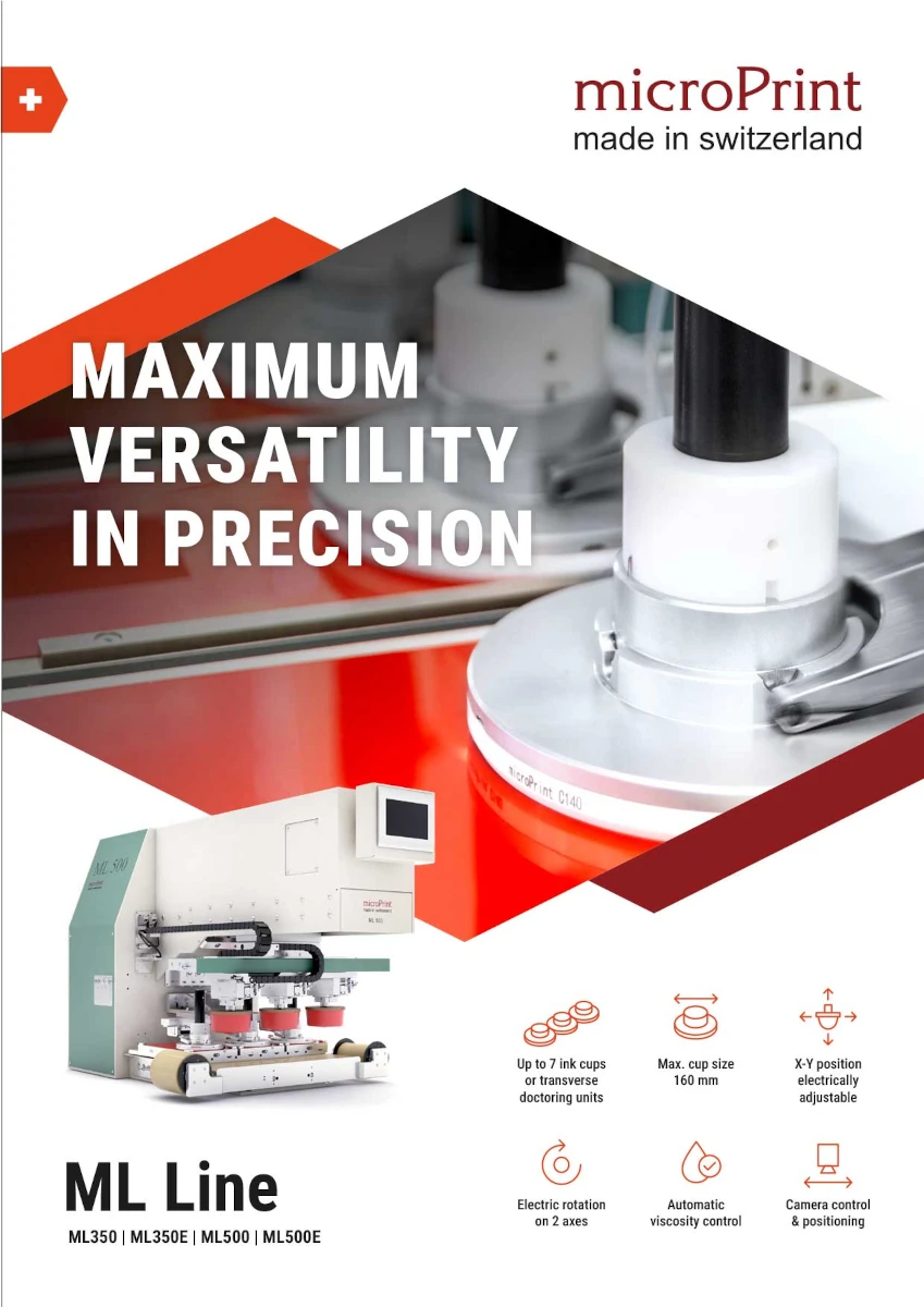 Product Brochure: Pad Printing Machine – ML Line
