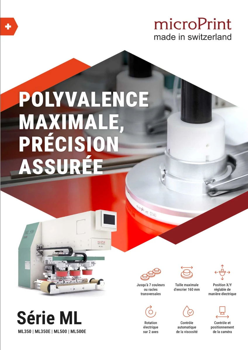Brochure Produit : Machine de Tampographie – Série ML
