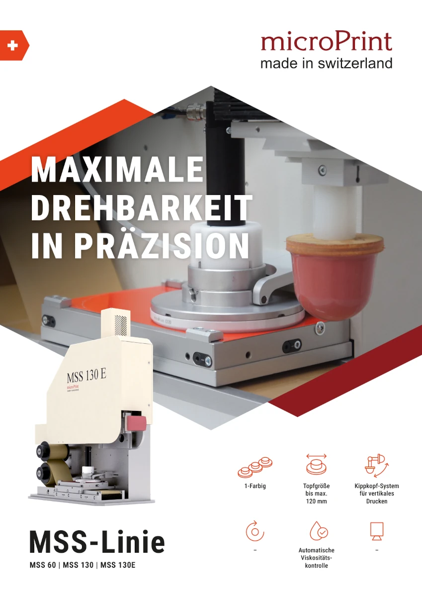 Produktbroschüre: Tampondruckmaschine der MSS-Linie