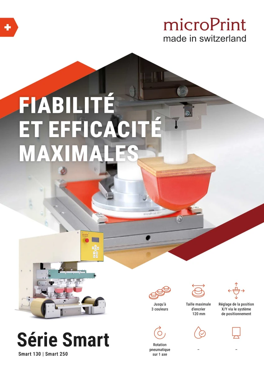 Brochure Produit : Machine de Tampographie – Série Smart